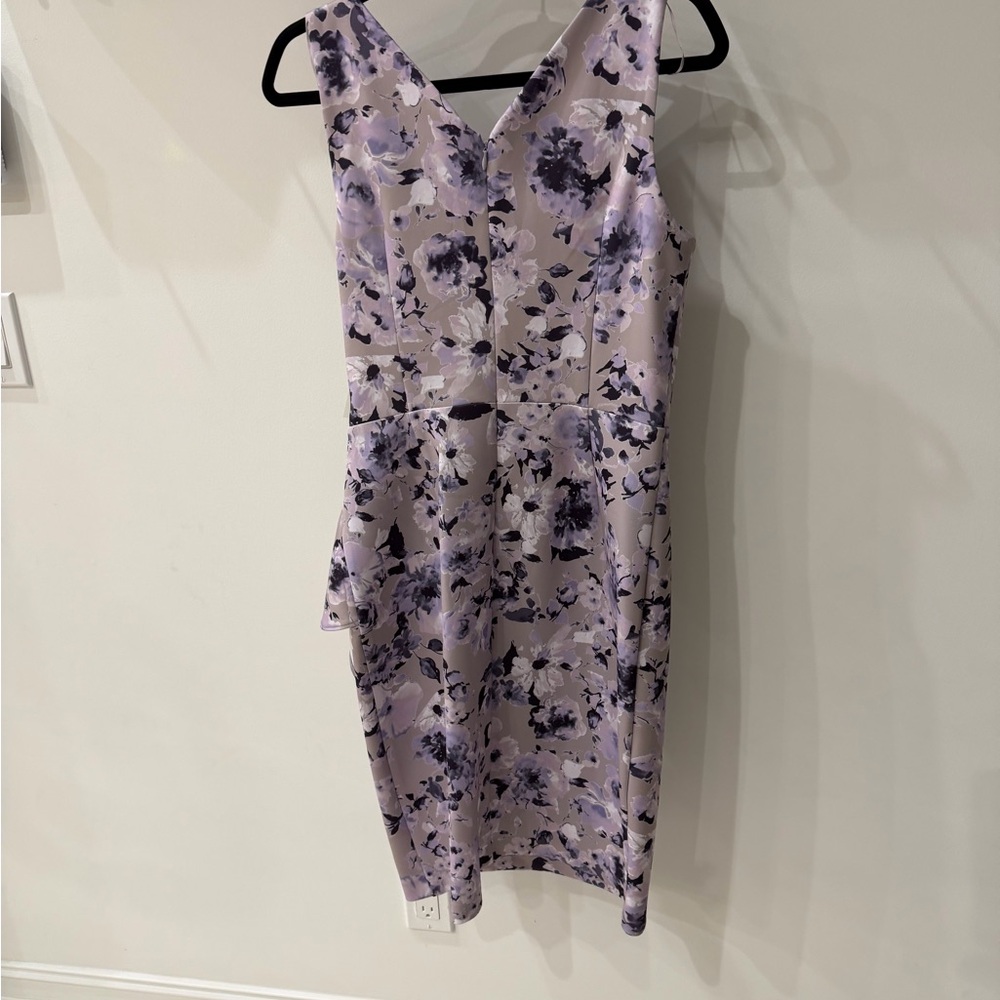 Alex Evenings Lavender Floral Midi Dress - Picture 6 of 6